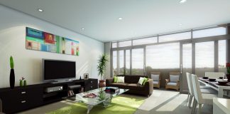 "Classics of Romanticism". The design of a duplex apartment.