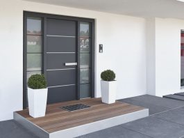 Entrance door for luxury housing