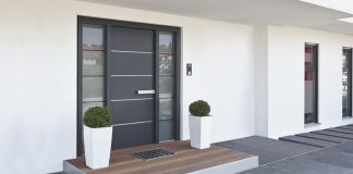 Entrance door for luxury housing
