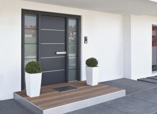 Entrance door for luxury housing