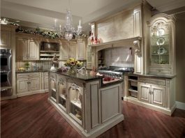 Interior of traditional English cuisine