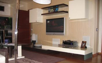 Interior design of a studio apartment