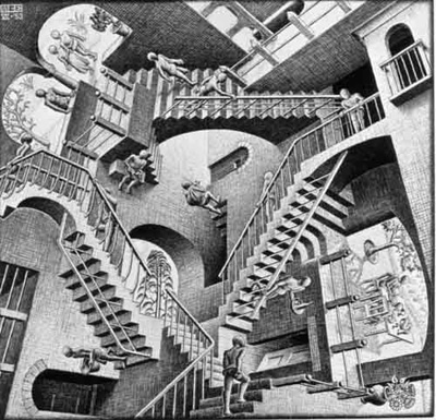graphic compositions by M. Escher