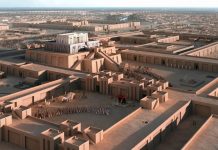 Reconstruction of the Sumerian city of Ur