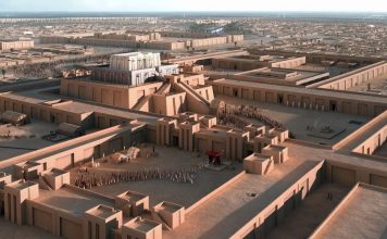 Reconstruction of the Sumerian city of Ur